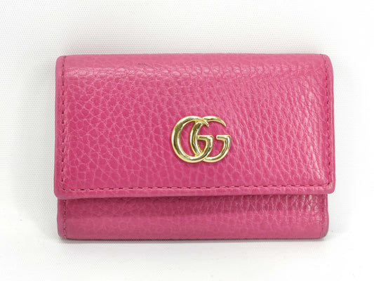 GUCCI GG Marmont Key Case, Pink