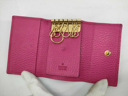 GUCCI GG Marmont Key Case, Pink