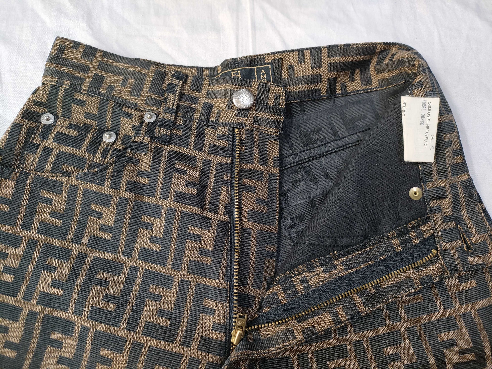 FENDI Zucca Pants Size 40