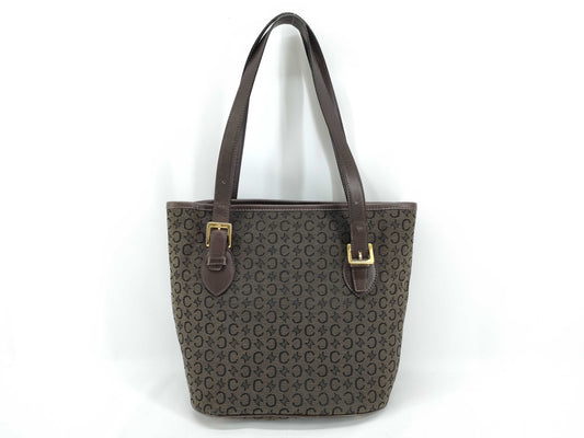 CELINE C Macadam Tote Bag, Brown