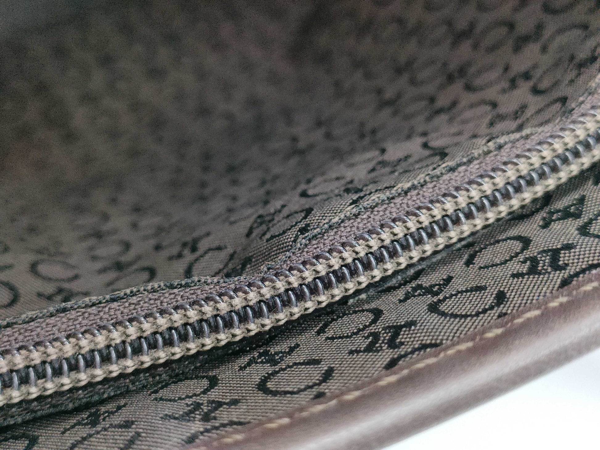CELINE C Macadam Tote Bag, Brown