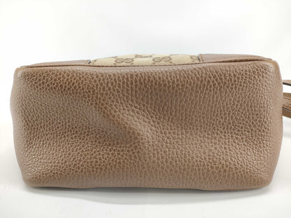GUCCI GG Canvas Gucci GG Canvas 2-Way Handbag with Long Strap