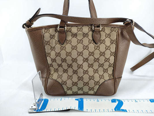 GUCCI GG Canvas Gucci GG Canvas 2-Way Handbag with Long Strap