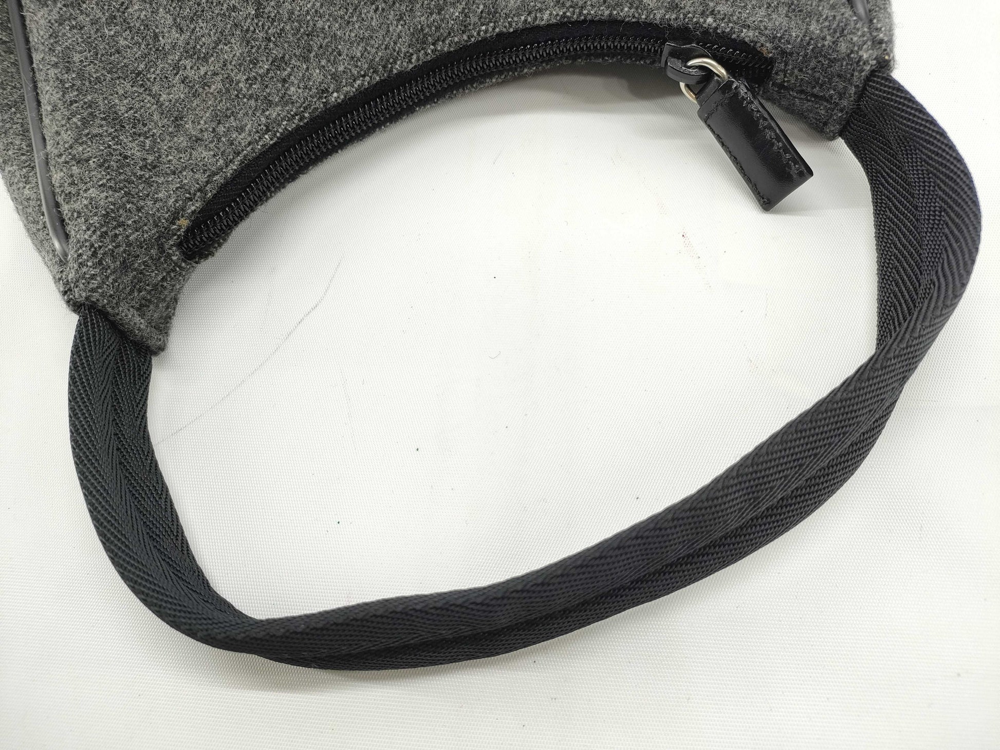 PRADA Prada Pouch Handbag Gray Handbag