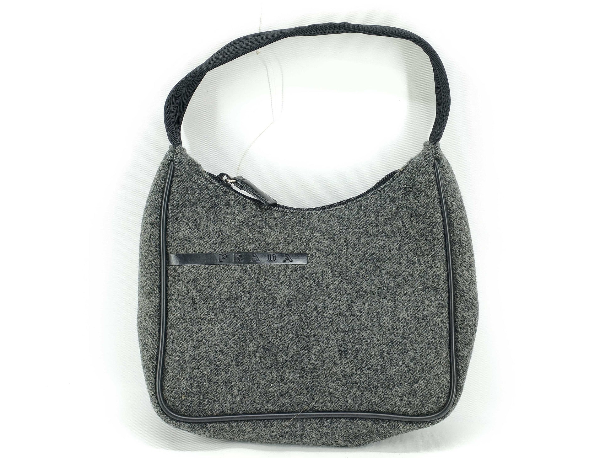 PRADA Prada Pouch Handbag Gray Handbag