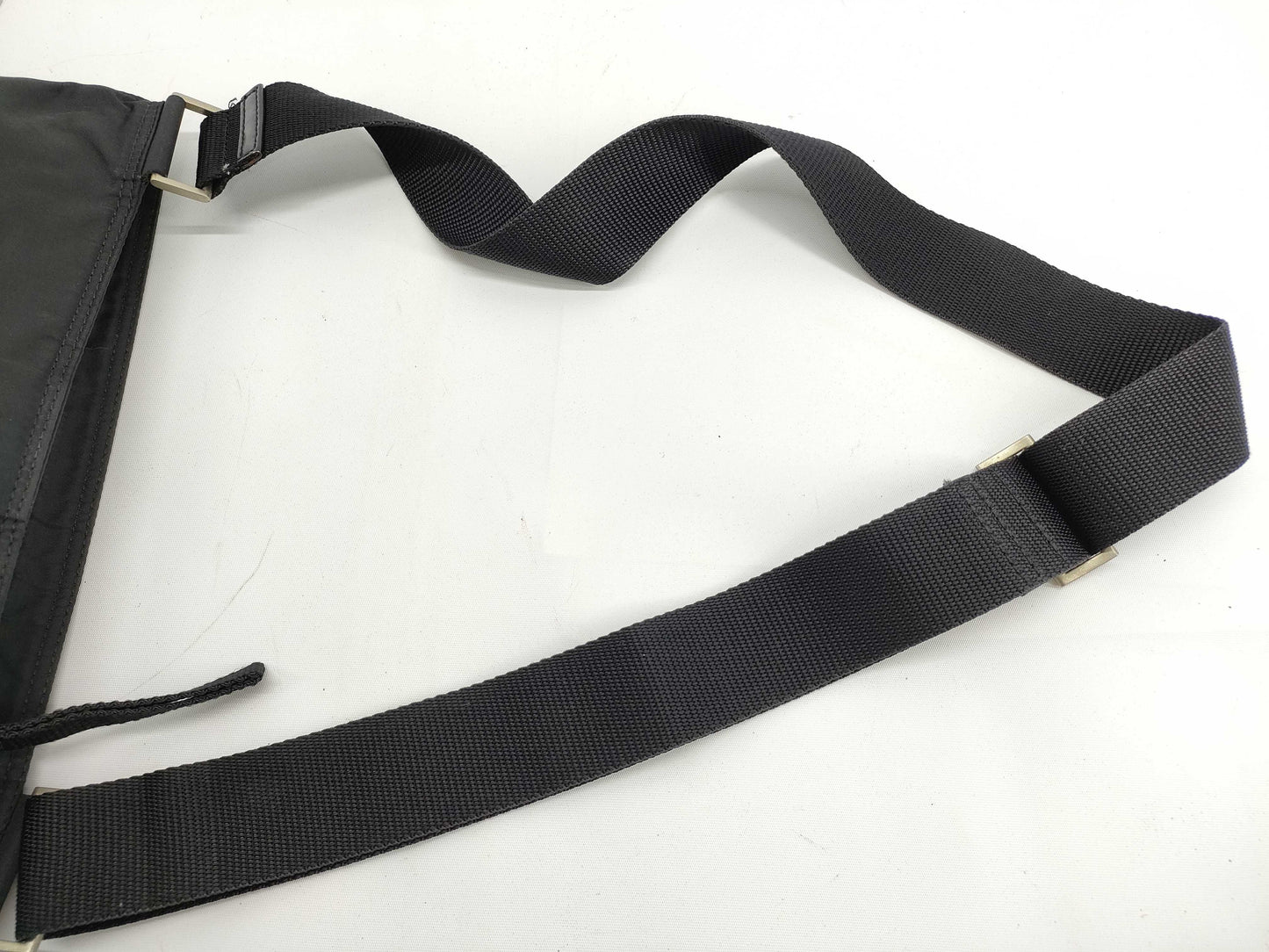 PRADA Nylon Prada Handbag Black Shoulder Bag