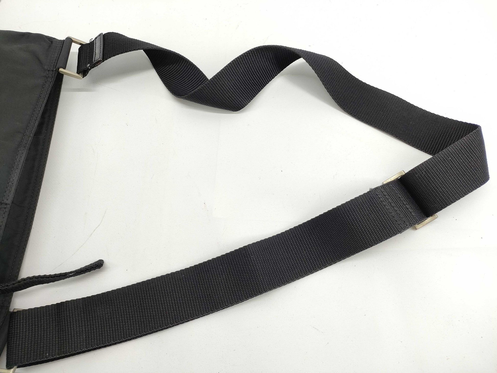 PRADA Nylon Prada Handbag Black Shoulder Bag
