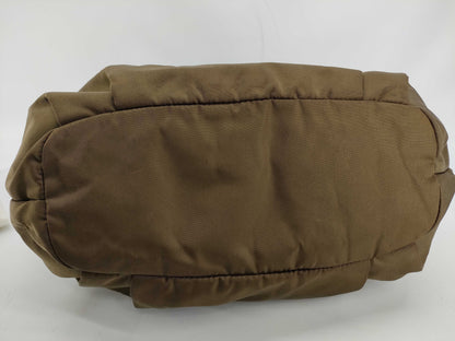 PRADA Nylon Prada Handbag Khaki Handbag