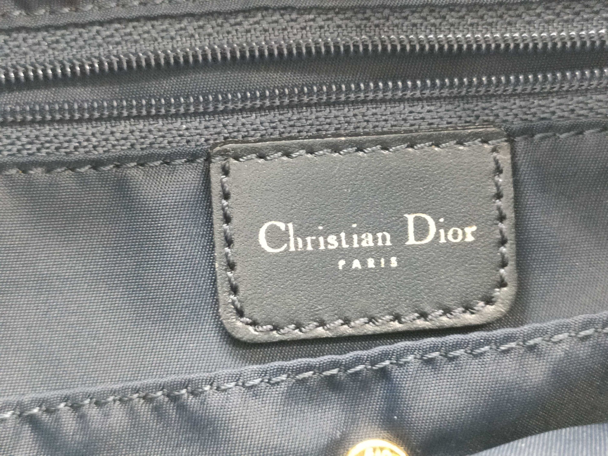 Dior Christian Dior Trotter Handbag Mini Boston Bag Blue Boston Bag