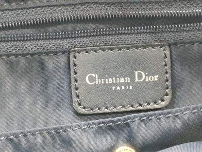Dior Christian Dior Trotter Handbag Mini Boston Bag Blue Boston Bag
