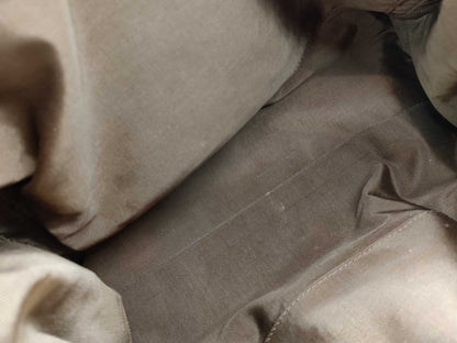 CHANEL Canvas Turnlock Brown Tote Bag