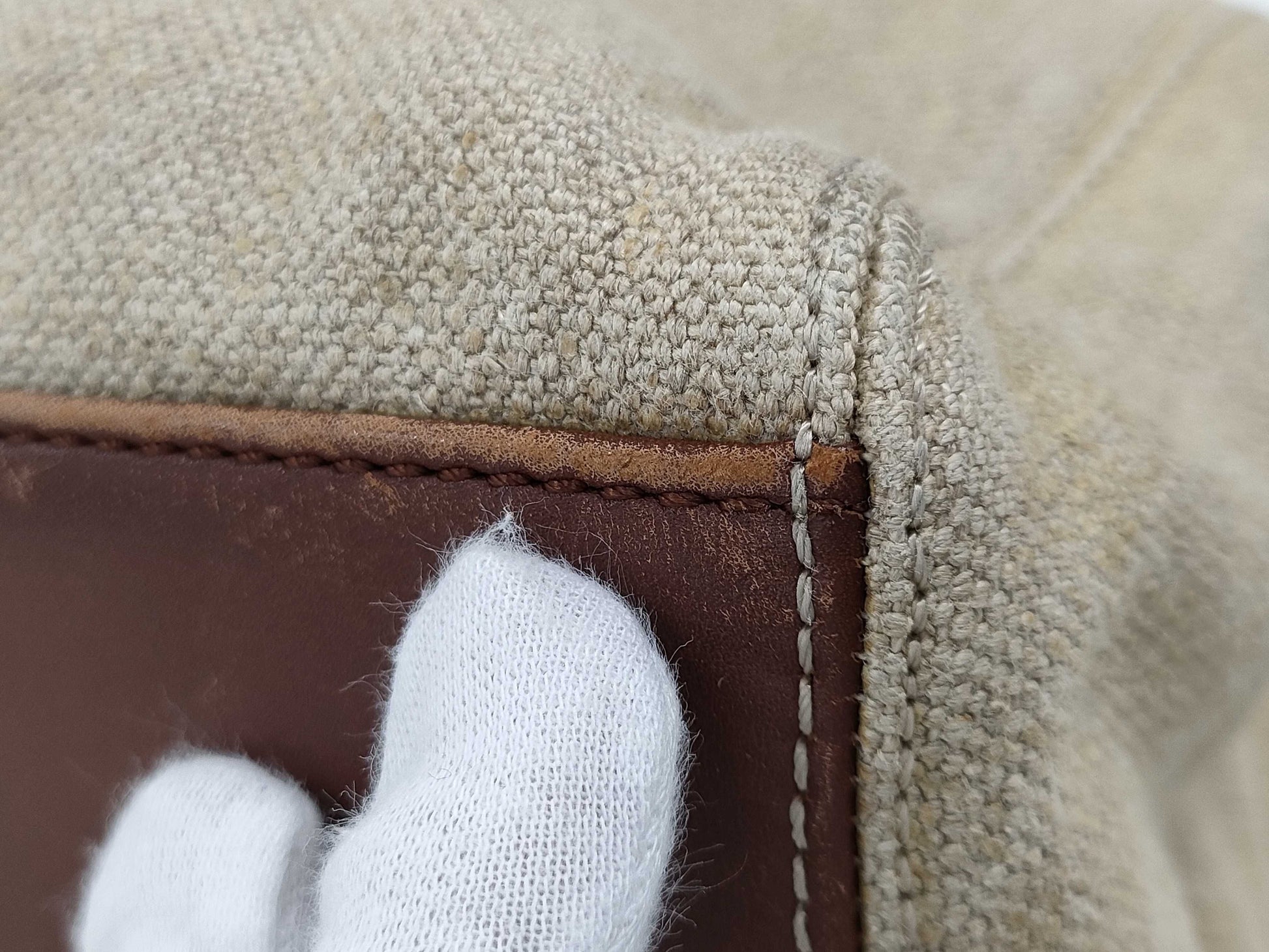 CHANEL Canvas Turnlock Brown Tote Bag