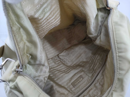 PRADA Nylon Prada Shoulder Bag White Shoulder Bag