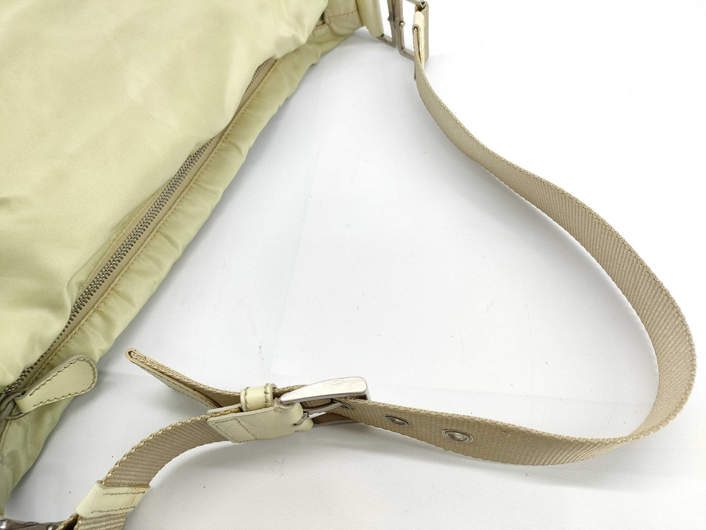 PRADA Nylon Prada Shoulder Bag White Shoulder Bag