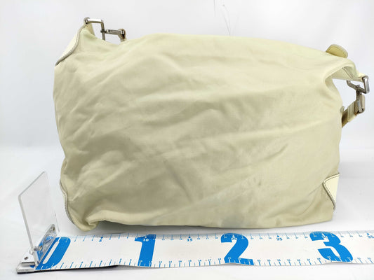 PRADA Nylon Prada Shoulder Bag White Shoulder Bag