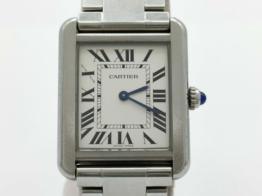 Cartier Tank Solo SM W5200013 3170 667108ZX Quartz Women's Watch