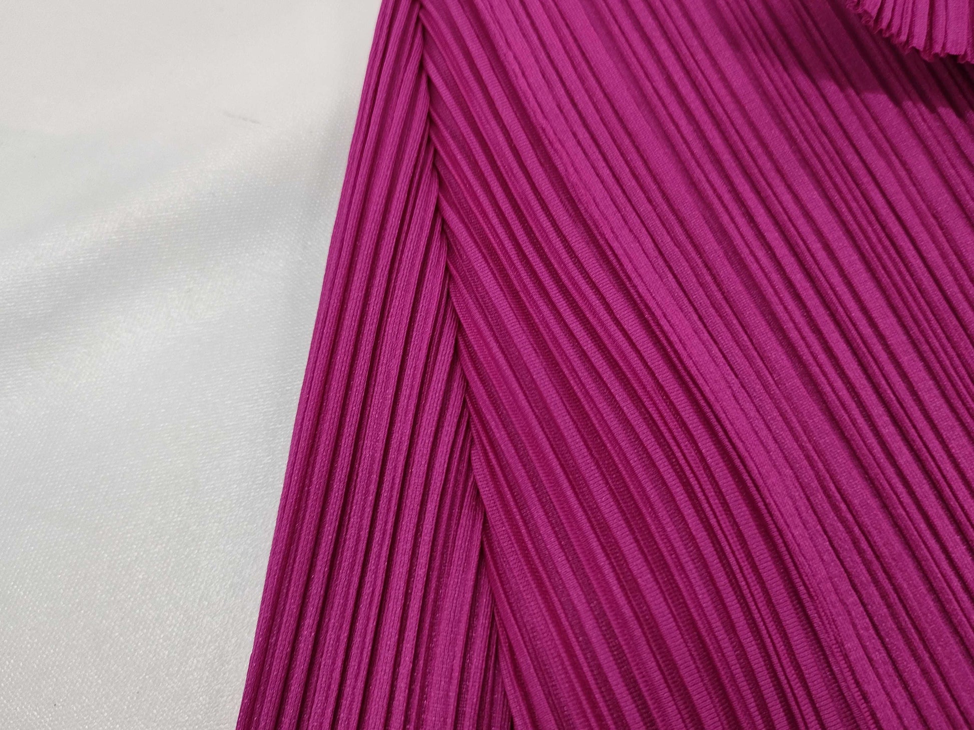 PLEATS PLEASE Pleated Dress, Long Sleeve, Polyester, Made in Japan, Pink, Size 3, Dress