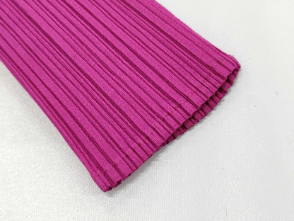 PLEATS PLEASE Pleated Dress, Long Sleeve, Polyester, Made in Japan, Pink, Size 3, Dress