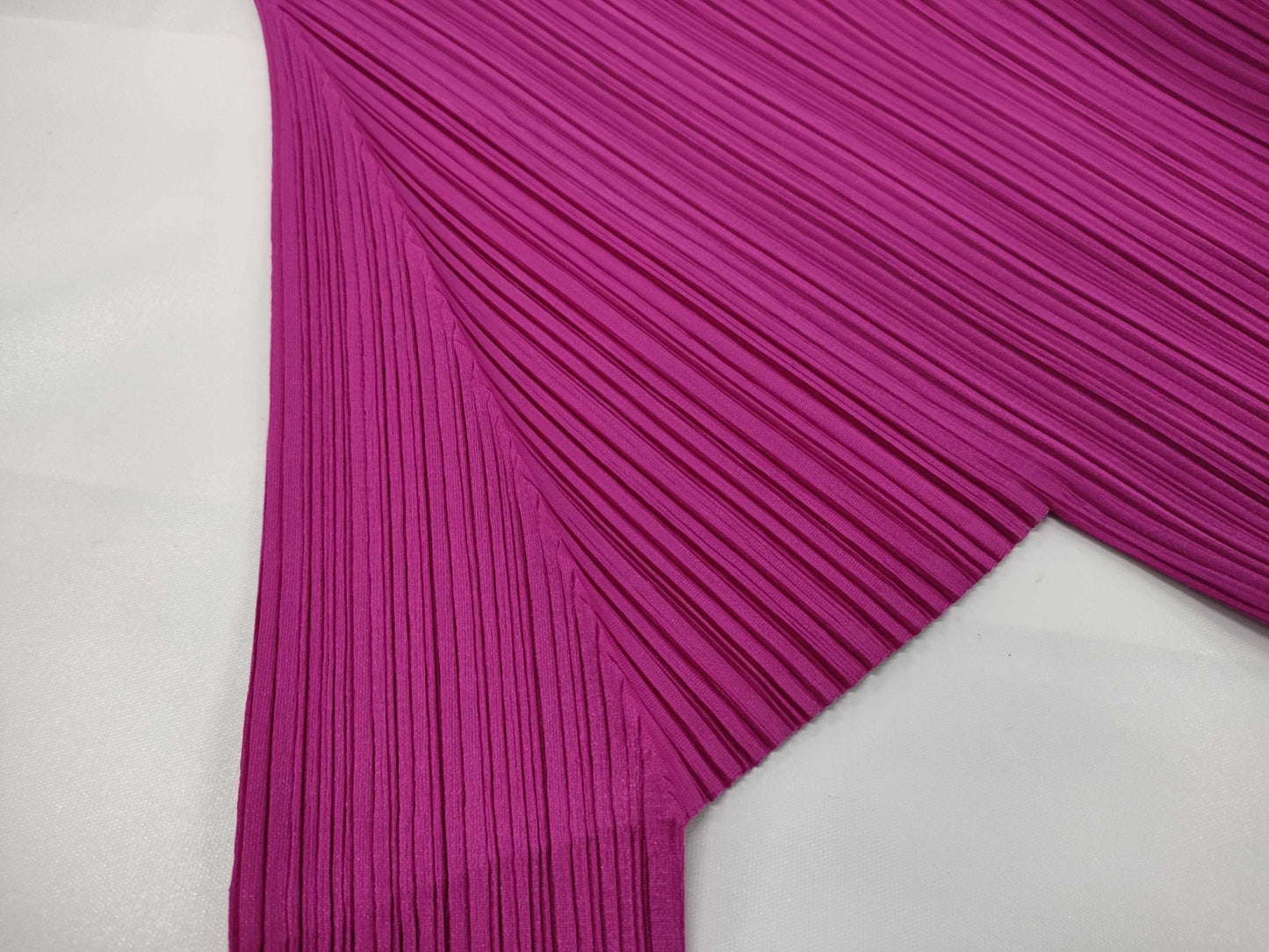 PLEATS PLEASE Pleated Dress, Long Sleeve, Polyester, Made in Japan, Pink, Size 3, Dress
