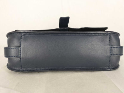 FURLA Flow Top Handle M Leather Shoulder Bag, 2-Way, Dark Navy