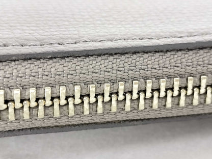 A.D.M.J. Shoulder Wallet Leather Gray x White Shoulder Bag