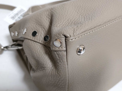 Zanellato Bostina 2-Way Shoulder Bag, Leather, Greige