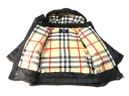 BURBERRY London Kids 3-Way Down Jacket, Nylon, Black, 100% Cotton