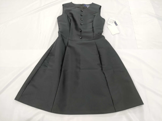 M's Gracie Front Button Dress, Silk Blend, Black, Size 36