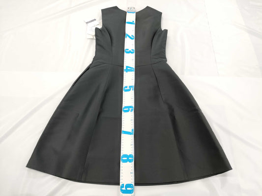 M's Gracie Front Button Dress, Silk Blend, Black, Size 36