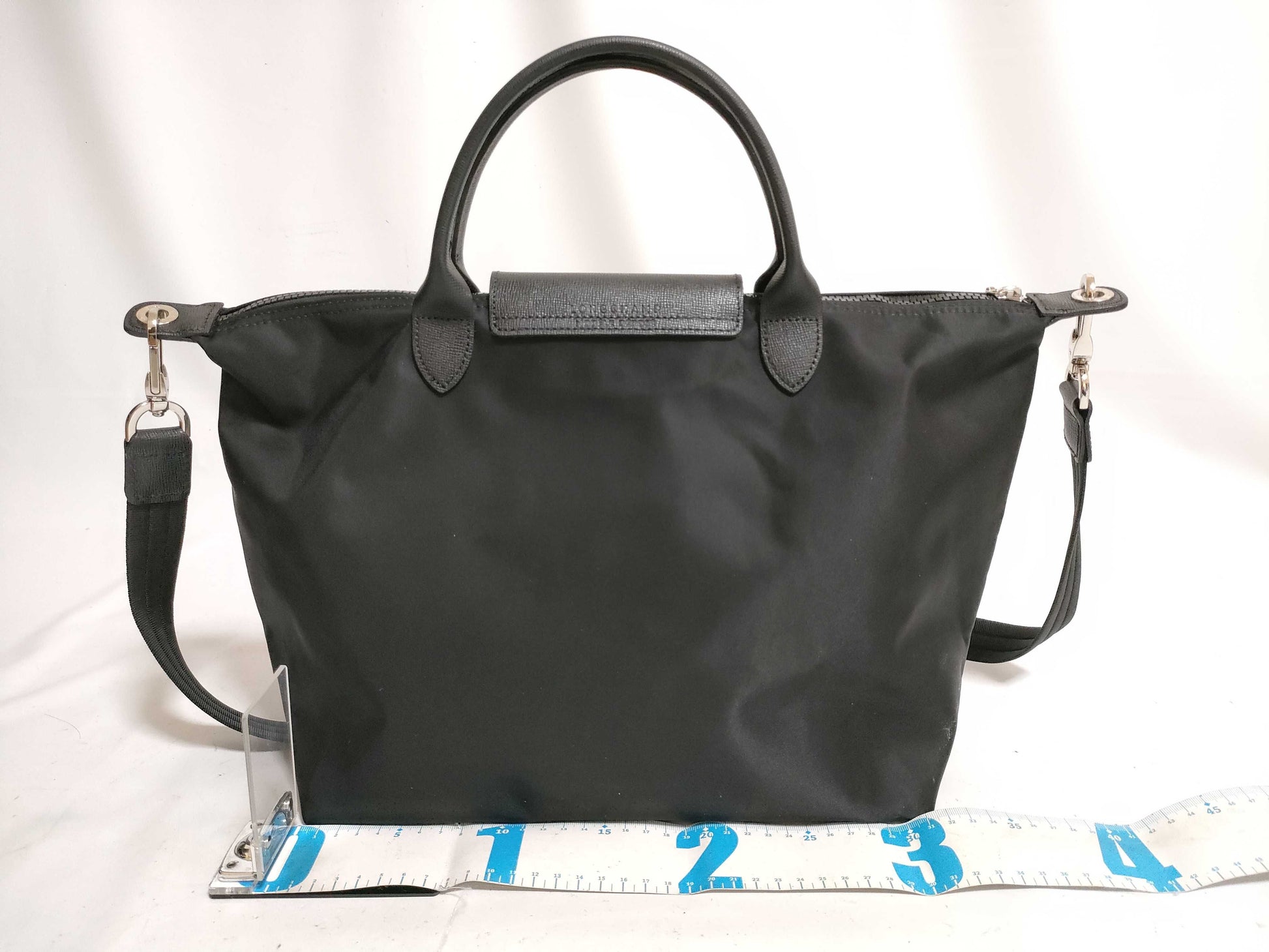 LONG CHAMP 2-Way Le Pliage Shoulder Bag, Nylon, Black