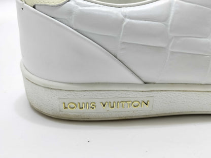 LOUIS VUITTON LOUIS VUITTON Louis Vuitton Crocodile Embossed Leather Sneakers Size 35 1/2 Sneakers