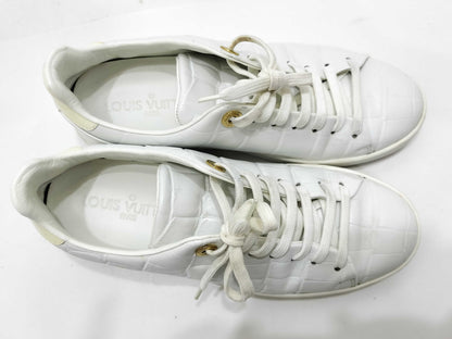 LOUIS VUITTON LOUIS VUITTON Louis Vuitton Crocodile Embossed Leather Sneakers Size 35 1/2 Sneakers