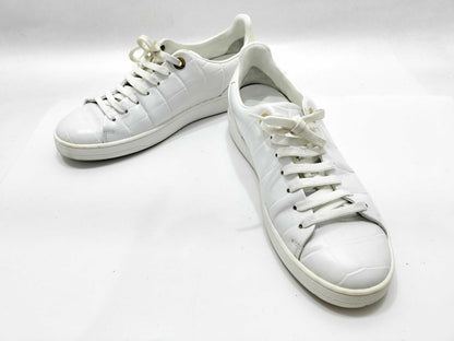 LOUIS VUITTON LOUIS VUITTON Louis Vuitton Crocodile Embossed Leather Sneakers Size 35 1/2 Sneakers