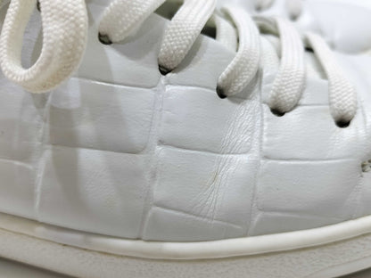 LOUIS VUITTON LOUIS VUITTON Louis Vuitton Crocodile Embossed Leather Sneakers Size 35 1/2 Sneakers