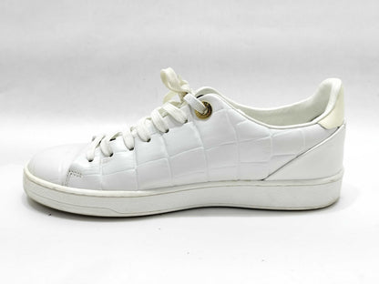 LOUIS VUITTON LOUIS VUITTON Louis Vuitton Crocodile Embossed Leather Sneakers Size 35 1/2 Sneakers