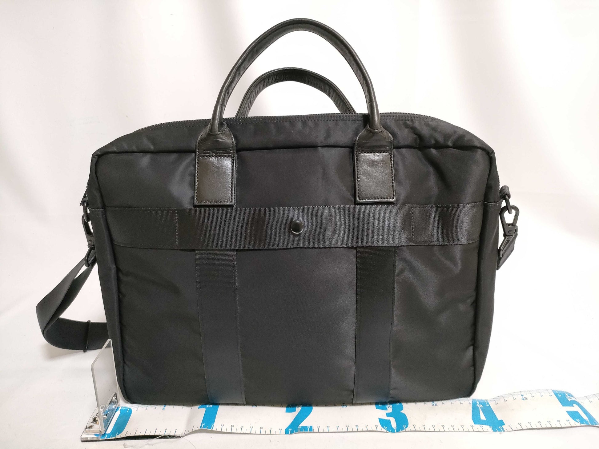 PORTER TIME 2-Way Briefcase L Black 655-06167 Business Bag, Excellent Condition