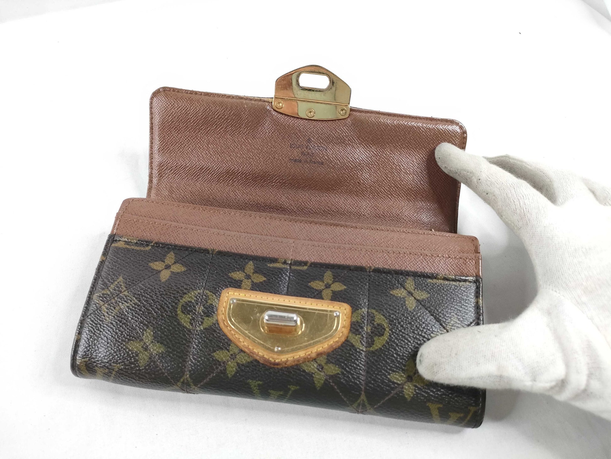 LOUIS VUITTON [Serial Number] SP5018 Monogram Louis Vuitton Monogram Long Wallet with Hardware