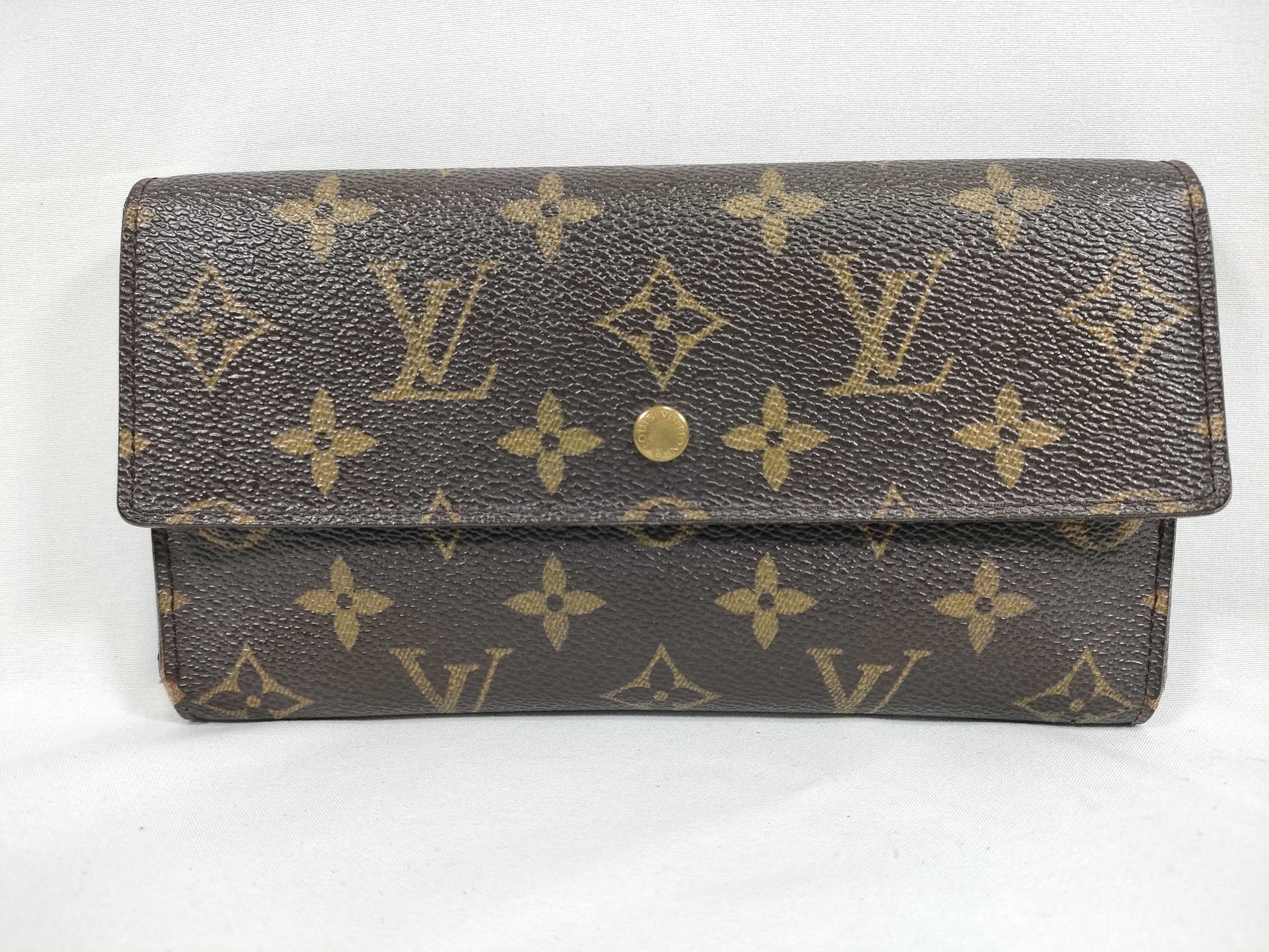 LOUIS VUITTON RFID Unverifiable TH1023 Monogram Louis Vuitton Long Wallet Monogram Wallet