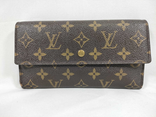 LOUIS VUITTON RFID Unverifiable TH1023 Monogram Louis Vuitton Long Wallet Monogram Wallet