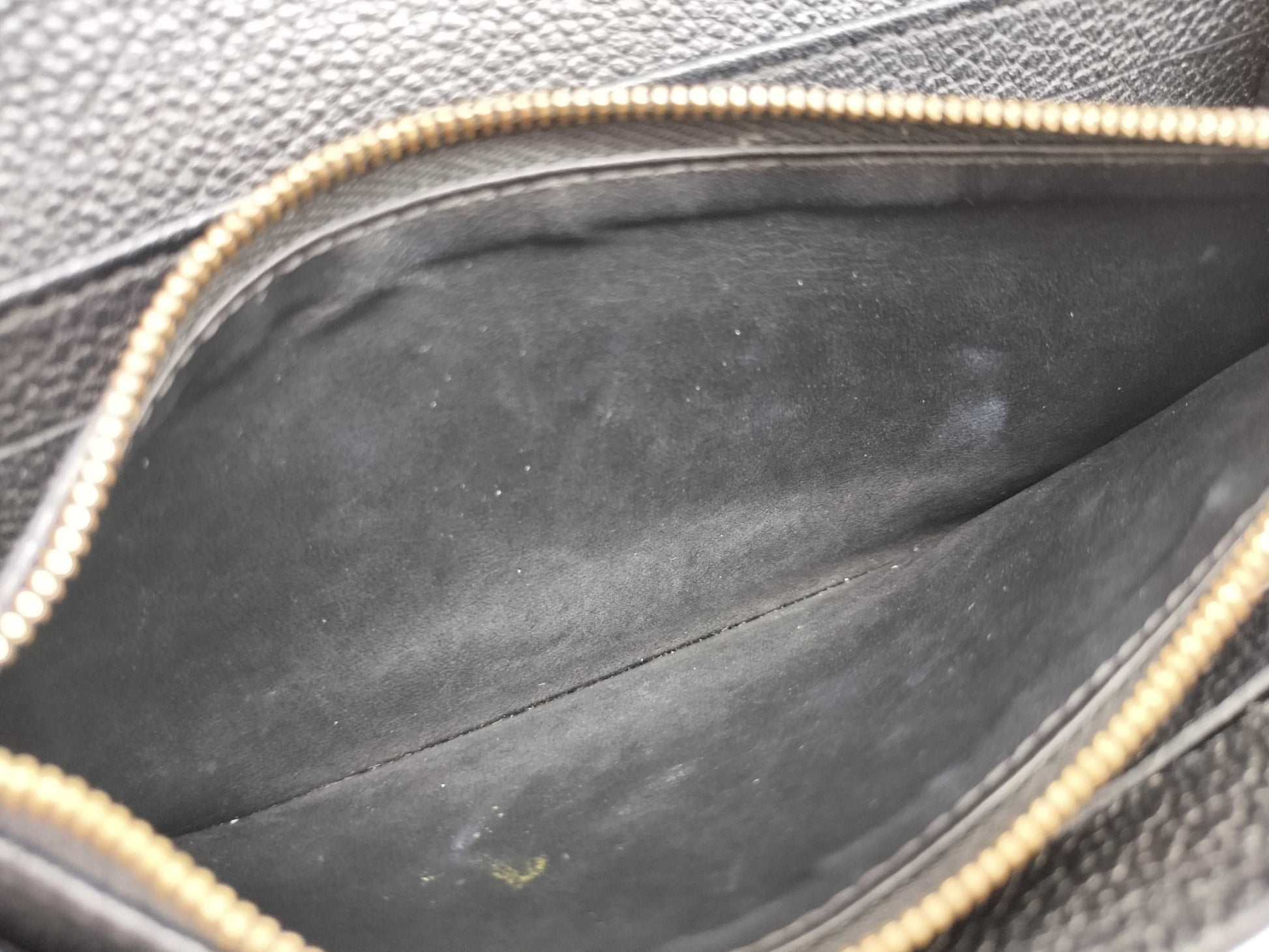 LOUIS VUITTON SP 1195 Monogram Empreinte Long Wallet in Black
