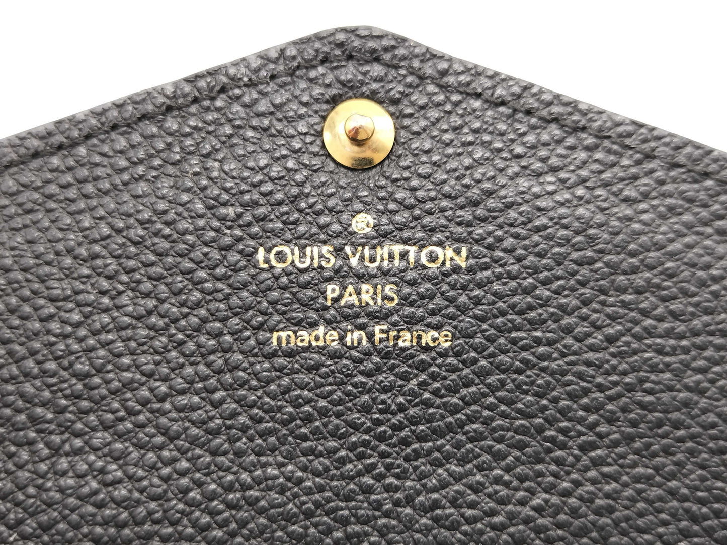 LOUIS VUITTON SP 1195 Monogram Empreinte Long Wallet in Black