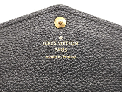 LOUIS VUITTON SP 1195 Monogram Empreinte Long Wallet in Black