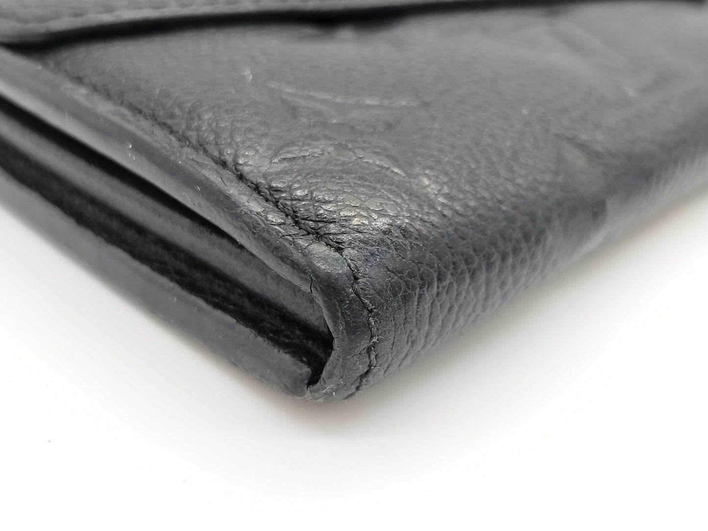 LOUIS VUITTON SP 1195 Monogram Empreinte Long Wallet in Black