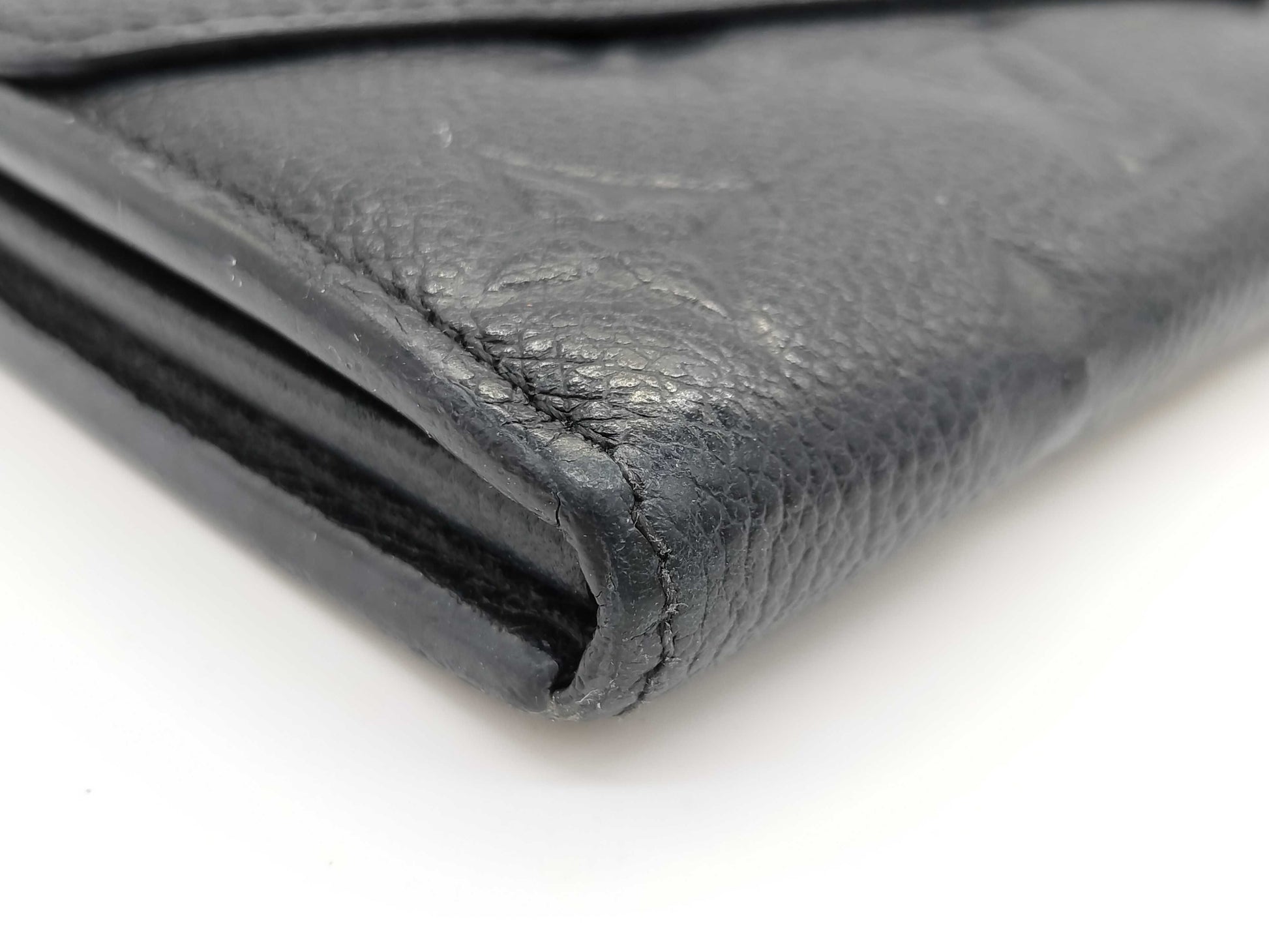 LOUIS VUITTON SP 1195 Monogram Empreinte Long Wallet in Black