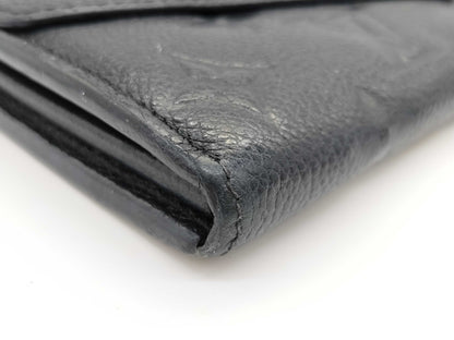 LOUIS VUITTON SP 1195 Monogram Empreinte Long Wallet in Black