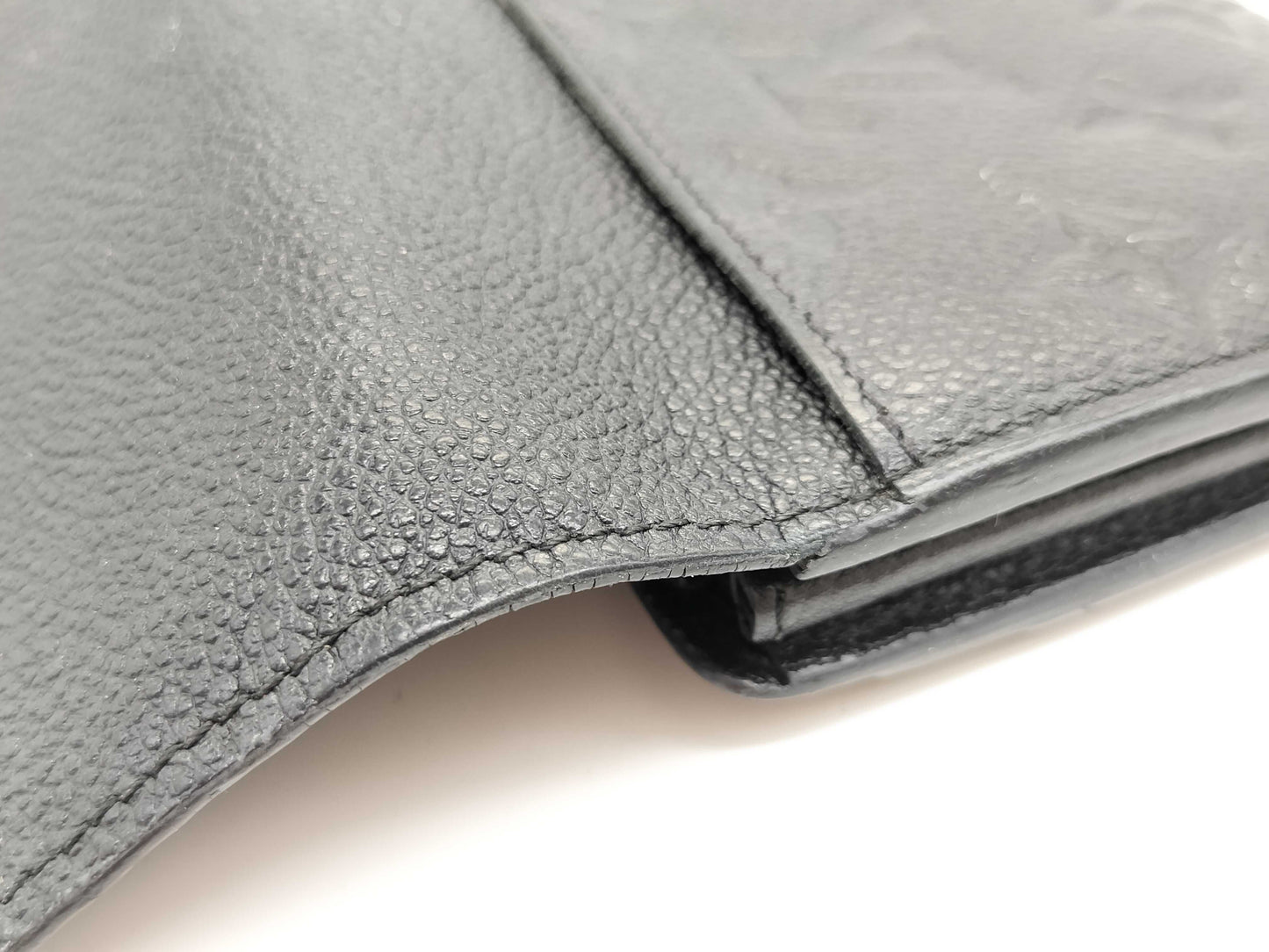 LOUIS VUITTON SP 1195 Monogram Empreinte Long Wallet in Black