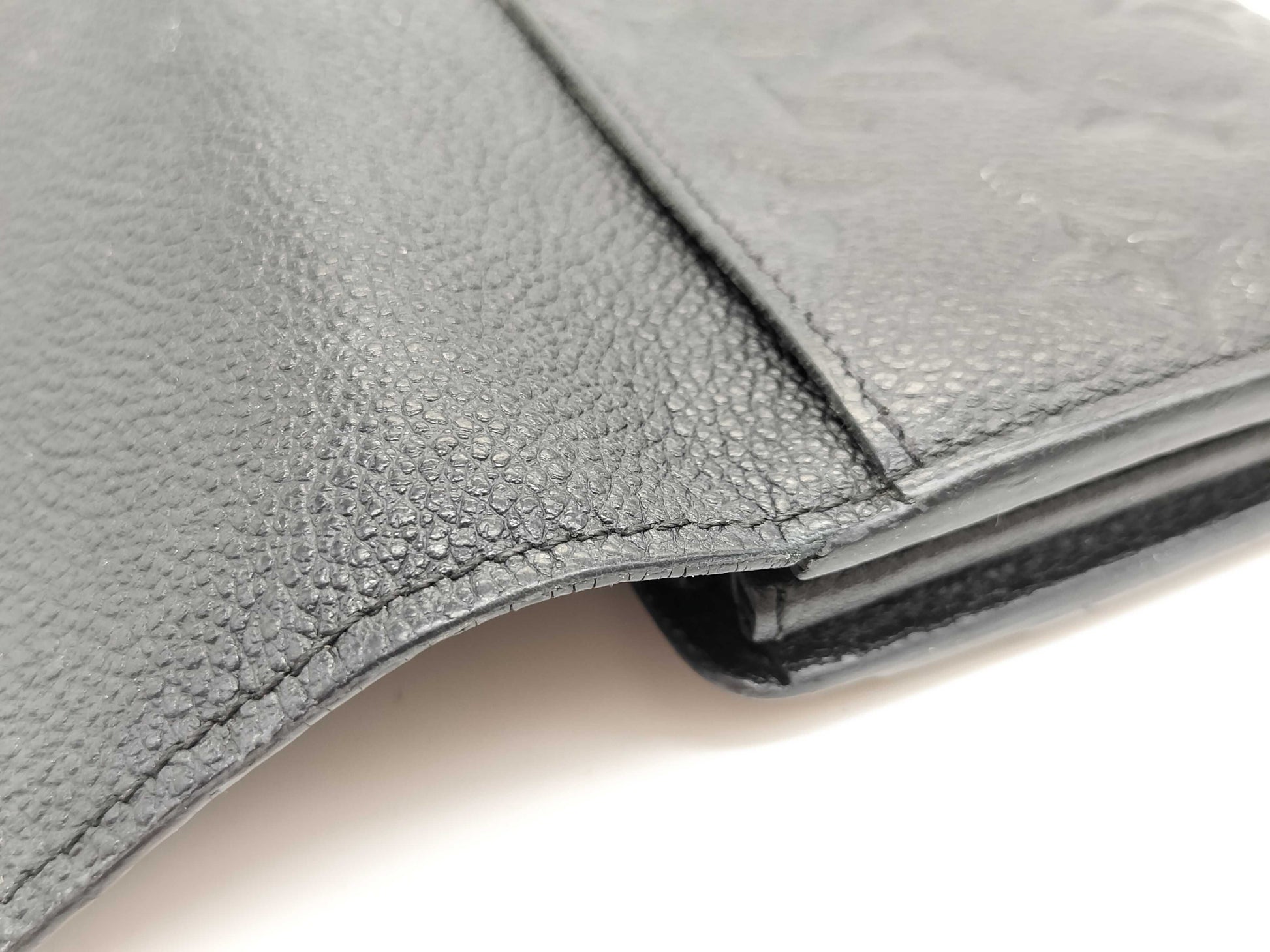 LOUIS VUITTON SP 1195 Monogram Empreinte Long Wallet in Black