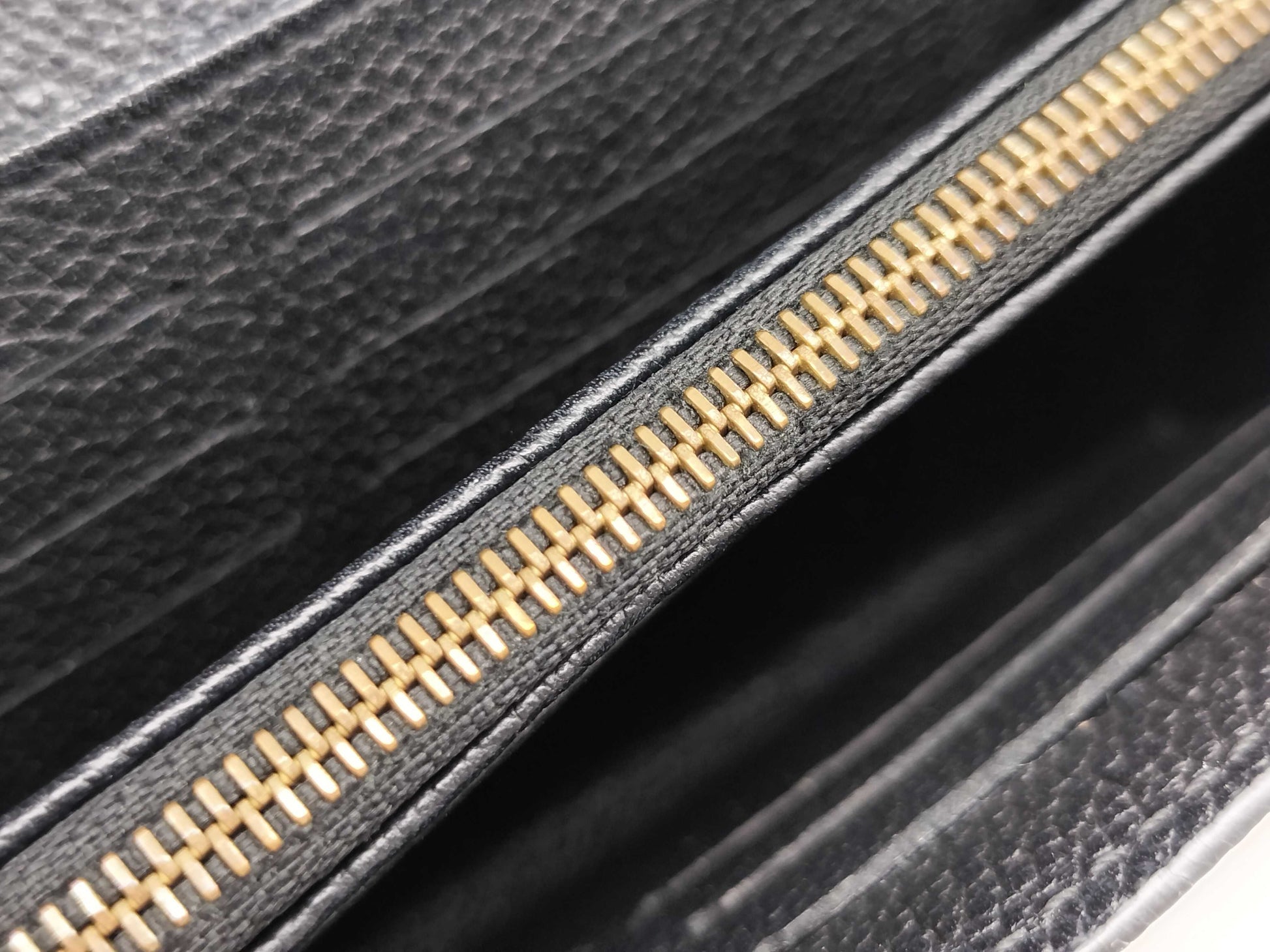 LOUIS VUITTON SP 1195 Monogram Empreinte Long Wallet in Black