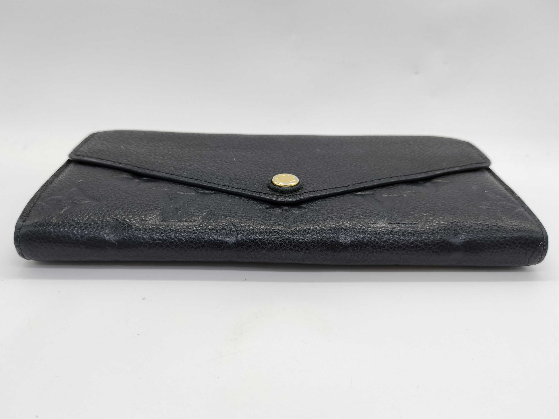 LOUIS VUITTON SP 1195 Monogram Empreinte Long Wallet in Black