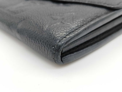 LOUIS VUITTON SP 1195 Monogram Empreinte Long Wallet in Black